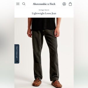 Abercrombie & Fitch Loose Jean (Black)